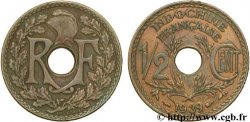 INDOCHINE FRANÇAISE 1/2 Centième 1939 Paris