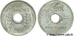 INDOCHINE FRANÇAISE 1 Centième 1943 Hanoï SUP 