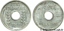 INDOCHINE FRANÇAISE 1 Centième 1943 Hanoï SPL 