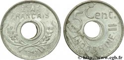 INDOCHINE FRANÇAISE 5 Centièmes 1943 Hanoï TTB+ 