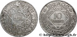 MOROCCO - FRENCH PROTECTORATE 10 Francs an 1352 1933 Paris
