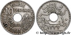 TUNISIA - French protectorate 10 Centimes AH 1337 1918 Paris