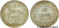 INDOCHINE FRANÇAISE 10 Centièmes 1923 Paris TTB+ 