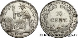 INDOCHINA 10 Centièmes 1937 Paris