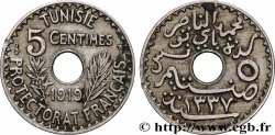 TUNISIE - PROTECTORAT FRANÇAIS 5 Centimes AH 1337 1919 Paris