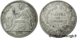 INDOCHINE FRANÇAISE 1 Piastre de Commerce 1898 Paris TB+ 