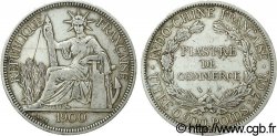 INDOCHINE FRANÇAISE 1 Piastre de Commerce 1900 Paris TB+ 