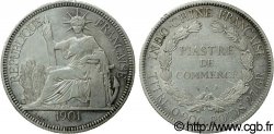 INDOCINA FRANCESE 1 Piastre de Commerce 1901 Paris 