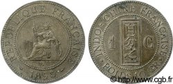 INDOCHINE FRANÇAISE 1 Centième 1893 Paris TTB+ 