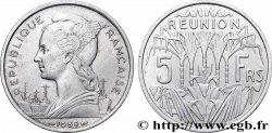 ÎLE DE LA RÉUNION 5 Francs 1955 Paris