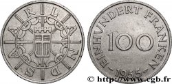 TERRITOIRE DE LA SARRE 100 Franken 1955 Paris