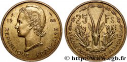 AFRIQUE OCCIDENTALE FRANÇAISE 25 Francs 1956 Paris
