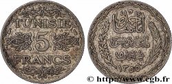 TUNISIA - French protectorate 5 Francs AH 1355 1936 Paris