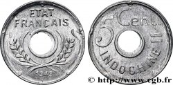 FRENCH INDOCHINA 5 Centièmes 1943 Hanoï