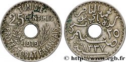 TUNISIA - French protectorate 25 Centimes AH 1337 1919 Paris