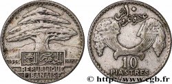 LIBANON 10 Piastres Cèdre du Liban 1929 