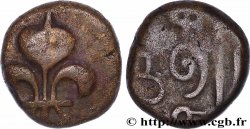 FRANZÖSISCHE-INDIEN 1 Doudou fleur de Lys, frappe contemporaine de Louis XV 1715-1774 N.D. 