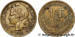 CAMEROUN - TERRITOIRES SOUS MANDAT FRANÇAIS 1 Franc 1926 Paris