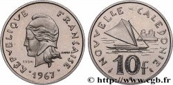 NOUVELLE CALÉDONIE Essai de 10 Francs Marianne / voilier 1967 Paris