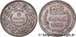 TUNESIEN - Französische Protektorate  5 Francs AH 1358 1939 Paris
