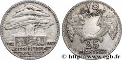 LIBANON 25 Piastres Cèdre du Liban 1936 Paris
