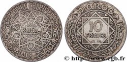 MAROC - PROTECTORAT FRANÇAIS 10 Francs an 1347 1928 Paris