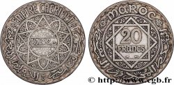MAROC - PROTECTORAT FRANÇAIS 20 Francs AH 1352 1933 Paris