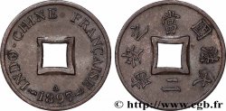 FRANZÖSISCHE-INDOCHINA 1 Sapèque (1/500 de Piastre) 1897 Paris