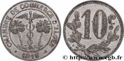 ALGERIEN 10 Centimes Chambre de Commerce d’Alger caducéee netre deux palmiers 1916 