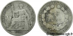 FRENCH INDOCHINA 50 Centièmes 1894 Paris