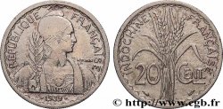INDOCHINE FRANÇAISE 20 Centièmes 1939 Paris