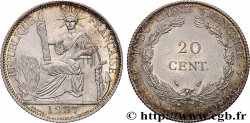 INDOCHINE FRANÇAISE 20 Centièmes 1937 Paris