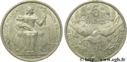 NUEVA CALEDONIA 5 Francs Union Française représentation allégorique de Minerve / Kagu, oiseau de Nouvelle-Calédonie 1952 Paris