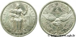 NUOVA CALEDONIA 2 Francs I.E.O.M. représentation allégorique de Minerve / Kagu, oiseau de Nouvelle-Calédonie 1991 Paris 