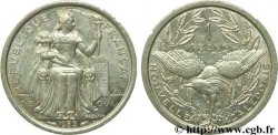 NUOVA CALEDONIA 1 Franc I.E.O.M. représentation allégorique de Minerve / Kagu, oiseau de Nouvelle-Calédonie 1983 Paris 