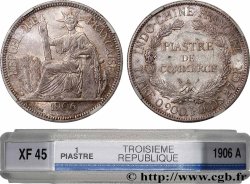 FRENCH INDOCHINA 1 Piastre de Commerce 1906 Paris
