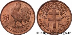 ÎLE DE MADAGASCAR - France Libre 1 Franc 1943 Pretoria