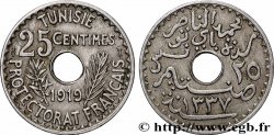 TUNISIA - French protectorate 25 Centimes AH 1337 1919 Paris