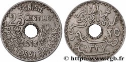 TUNEZ - Protectorado Frances 25 Centimes AH 1337 1919 Paris