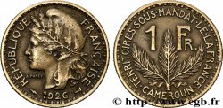 CAMEROON - FRENCH MANDATE TERRITORIES 1 Franc 1926 Paris