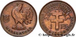 MADAGASCAR - Free French Forces 1 Franc 1943 Prétoria
