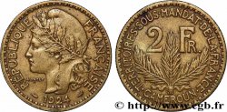 KAMERUN - FRANZÖSISCHE MANDAT 2 Francs 1924 Paris