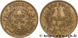TUNESIEN - Französische Protektorate  Bon pour 1 Franc sans le nom du Bey AH1364 1945 Paris