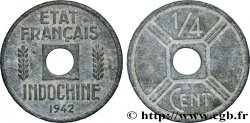 FRENCH INDOCHINA 1/4 Cent 1942 Osaka