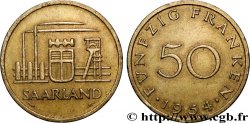 SAARLAND 50 Franken 1954 Paris