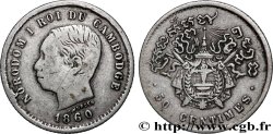 CAMBODIA 50 Centimes  Norodom Ier 1860 