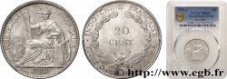 FRENCH INDOCHINA 20 Centièmes 1928 Paris MS63 PCGS