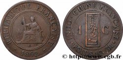 INDOCHINE FRANÇAISE 1 Centième 1892 Paris