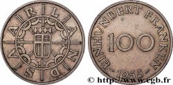 SAARLAND 100 Franken 1955 Paris