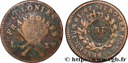 LOUIS XV DIT LE BIEN AIMÉ 3 Sous 9 Deniers ou 1/4 d’esqualin contremarqué RF 1767 Paris
